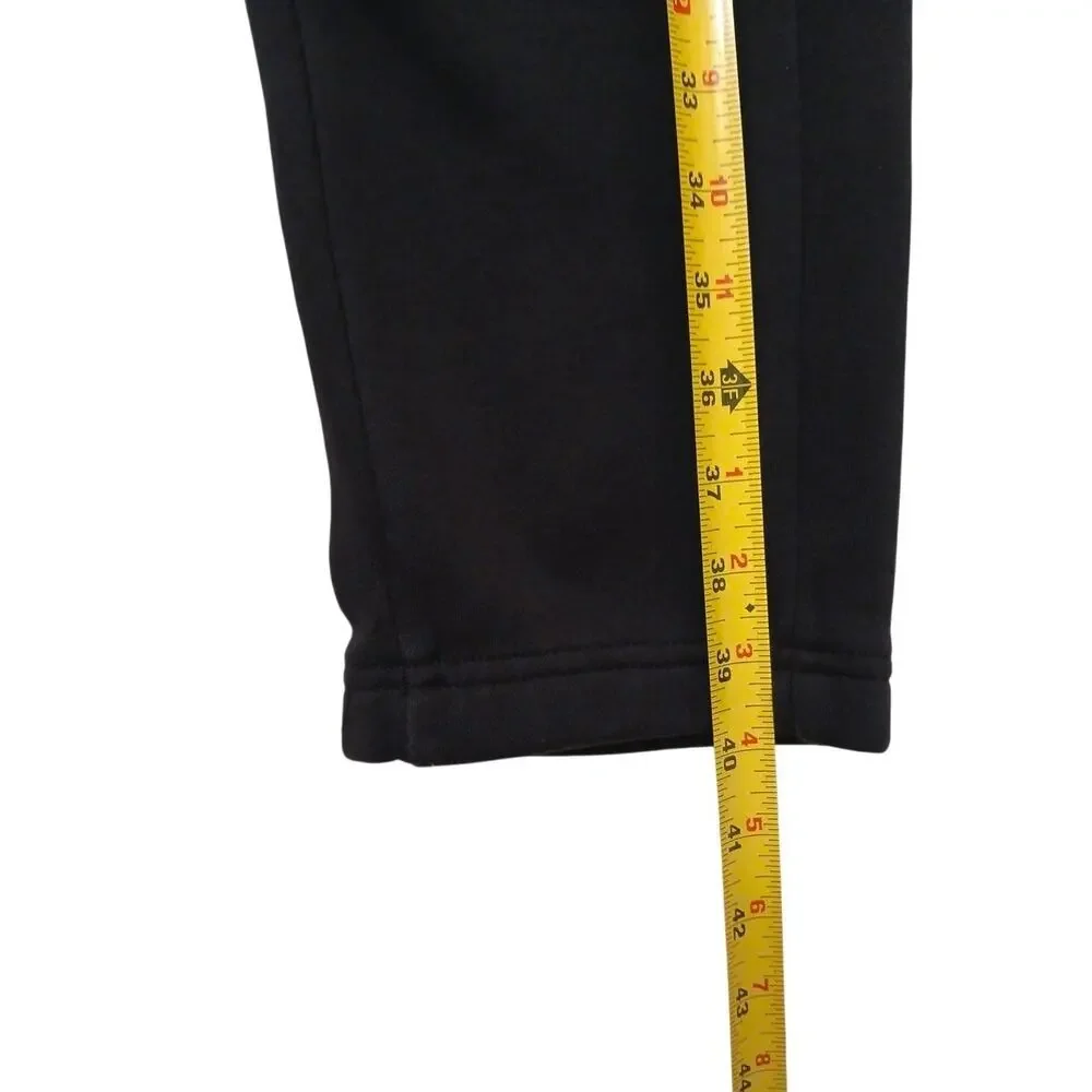 Adidas Essentials Linear Tapered Pants Joggers Mens XL Black White Stripes Logo